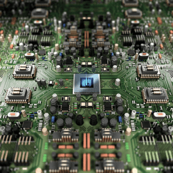 Green circuitboard